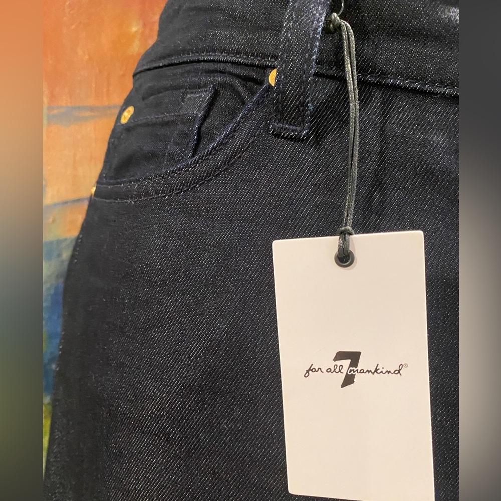7 for all mankind denim trousers with back leg zipper detail. Size 30 - Picture 10 of 16